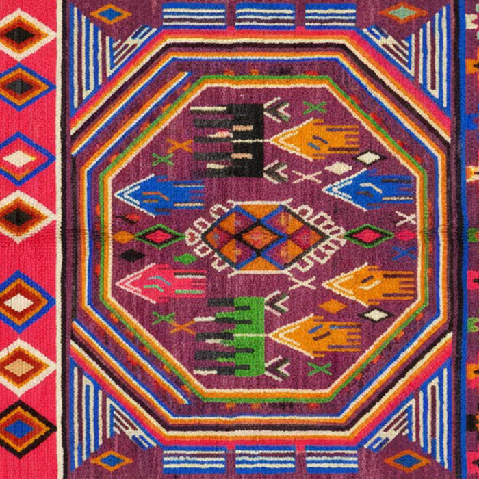 vibrant Amazing Geometric Textile Art